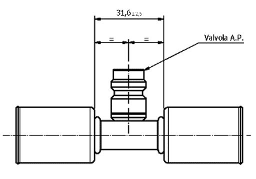 Giunzione DRITTA CON V.P. PER Tubo 13/32