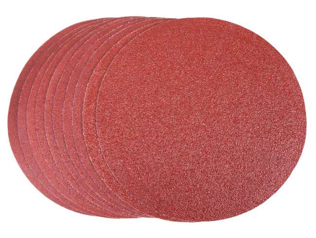 FERM BGA1062 Set of 10 abrasive discs ø 150 mm - 2 P60, 5x P100, 3x P150 (for BGM1022)