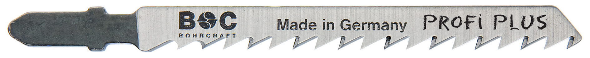 BOHRCRAFT 19601600006 Hacksaw blades in high carbon steel for wood and plastic, tooth pitch 4 mm, length 75 mm, pack of 5 pcs