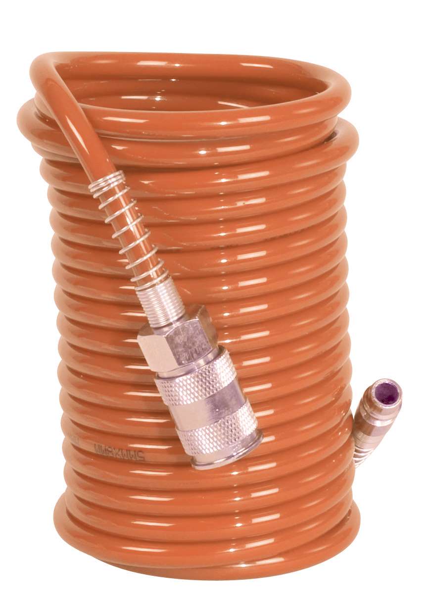 FERM ATA1026 Spiral 5 m complete with fittings for compressors and pneumatic tools