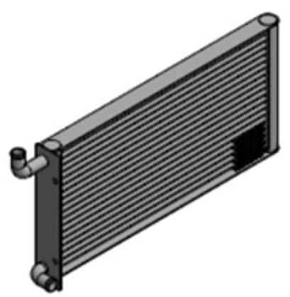 Heater - Exchange Sup. (W x H x D): 374 x 160 x 26