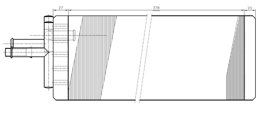 Evaporator/heater Scaip - Exchange surface (W x H x D): 378 x 150 x 125