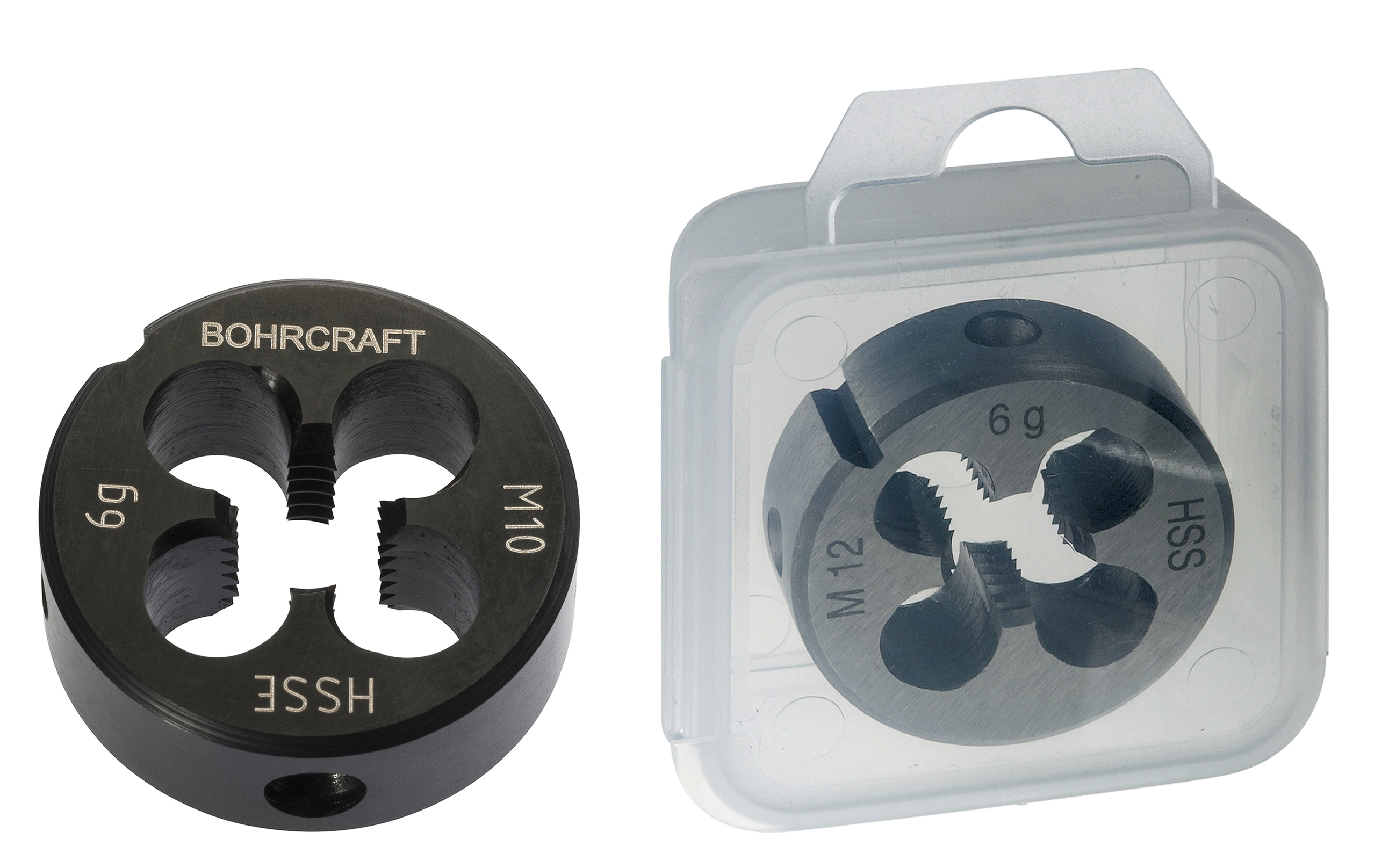 BOHRCRAFT 42101101600 Filiera tonda HSS-E Co5 VAP DIN EN 22568, forma B, filetto M16