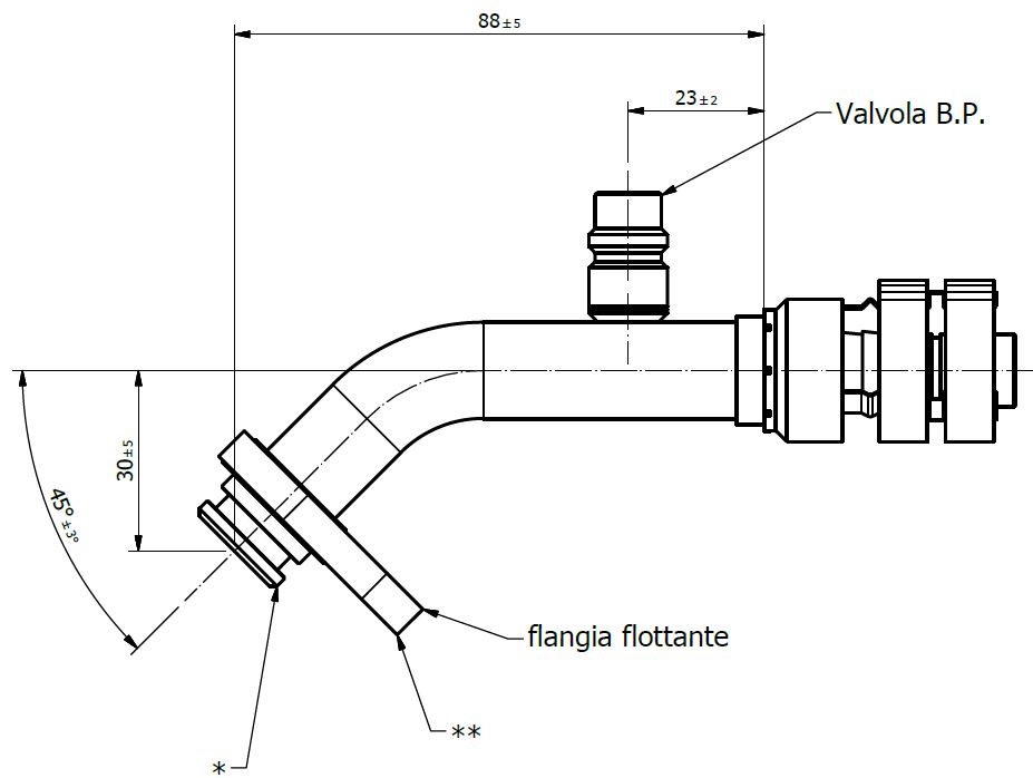 Raccordo SPECIALE FERRULE FEMMINA VBP G10