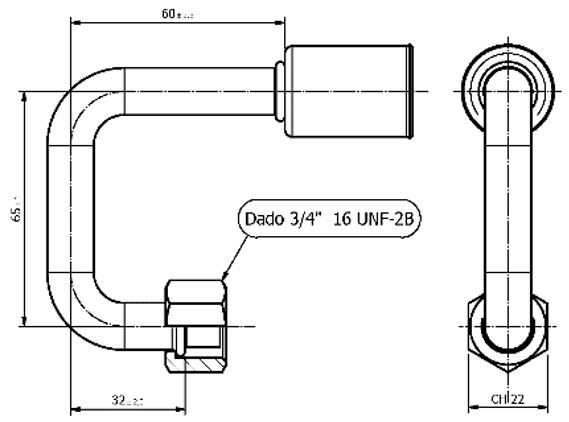 180° FEMALE FITTING FOR G8 Pipe