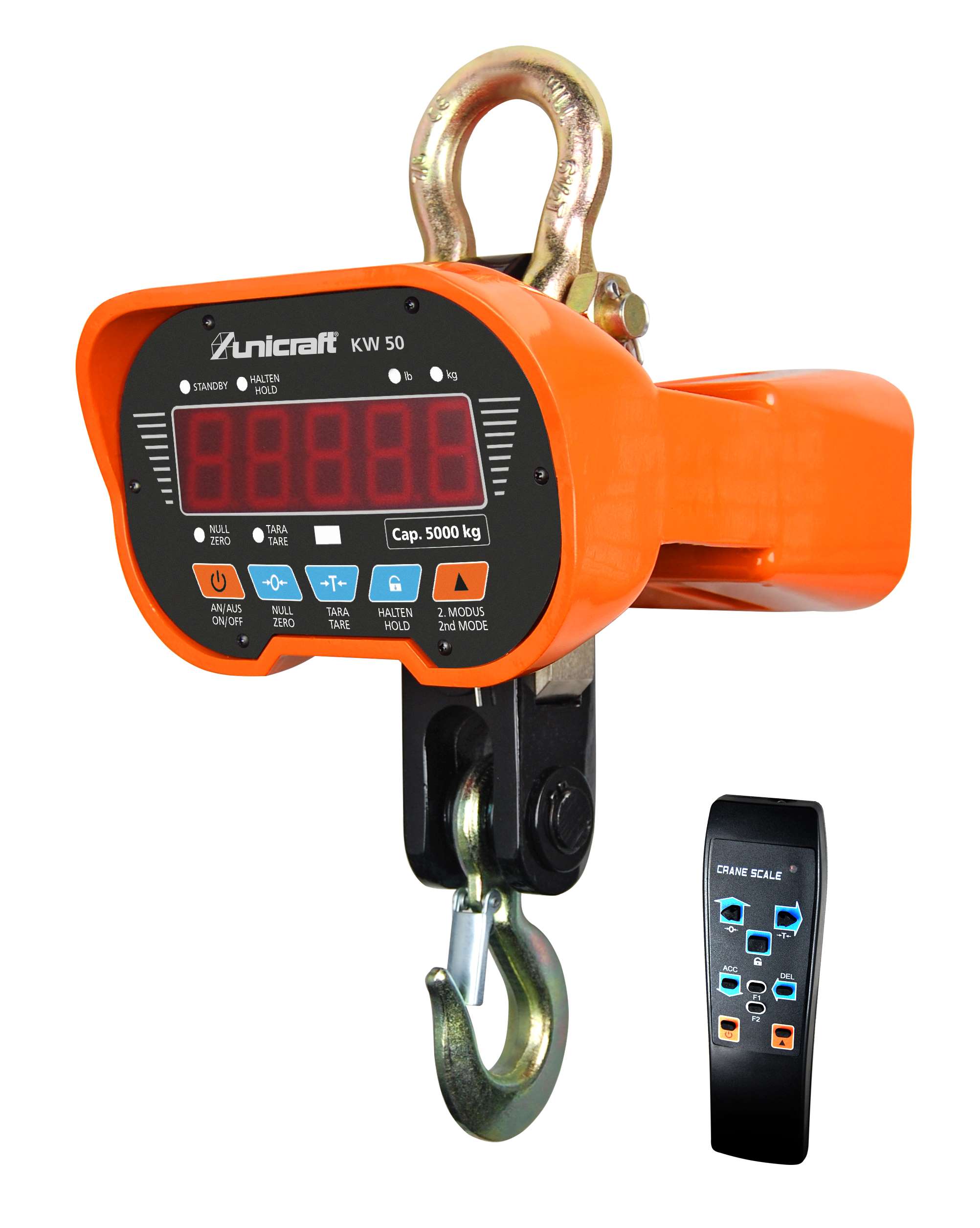 UNICRAFT 6171410 Electronic Scale KW 100 for Suspended Loads, Capacity 10 t