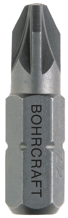 BOHRCRAFT 61301110325 Pozidriv Screw Inserts 1/4 PZ3 L=25 mm, pack of 10 pcs