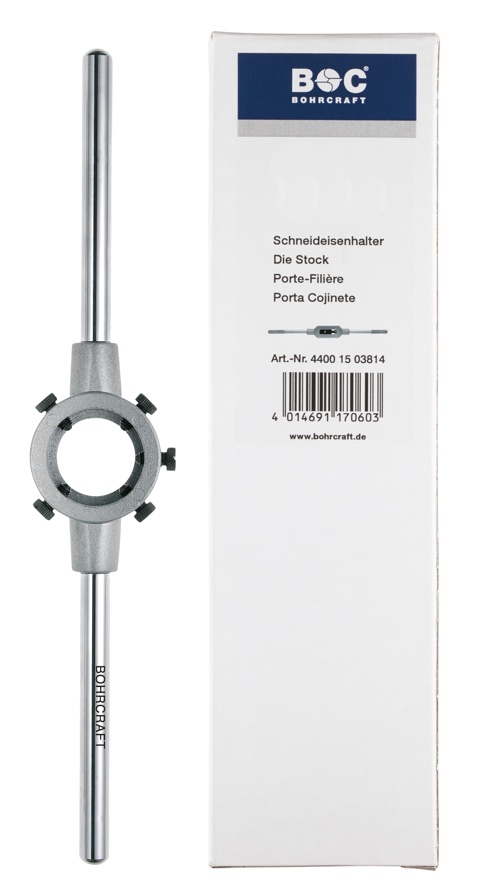 BOHRCRAFT 44001505522 Round die holder DIN 225 Gr.7b, pack of 1 pc