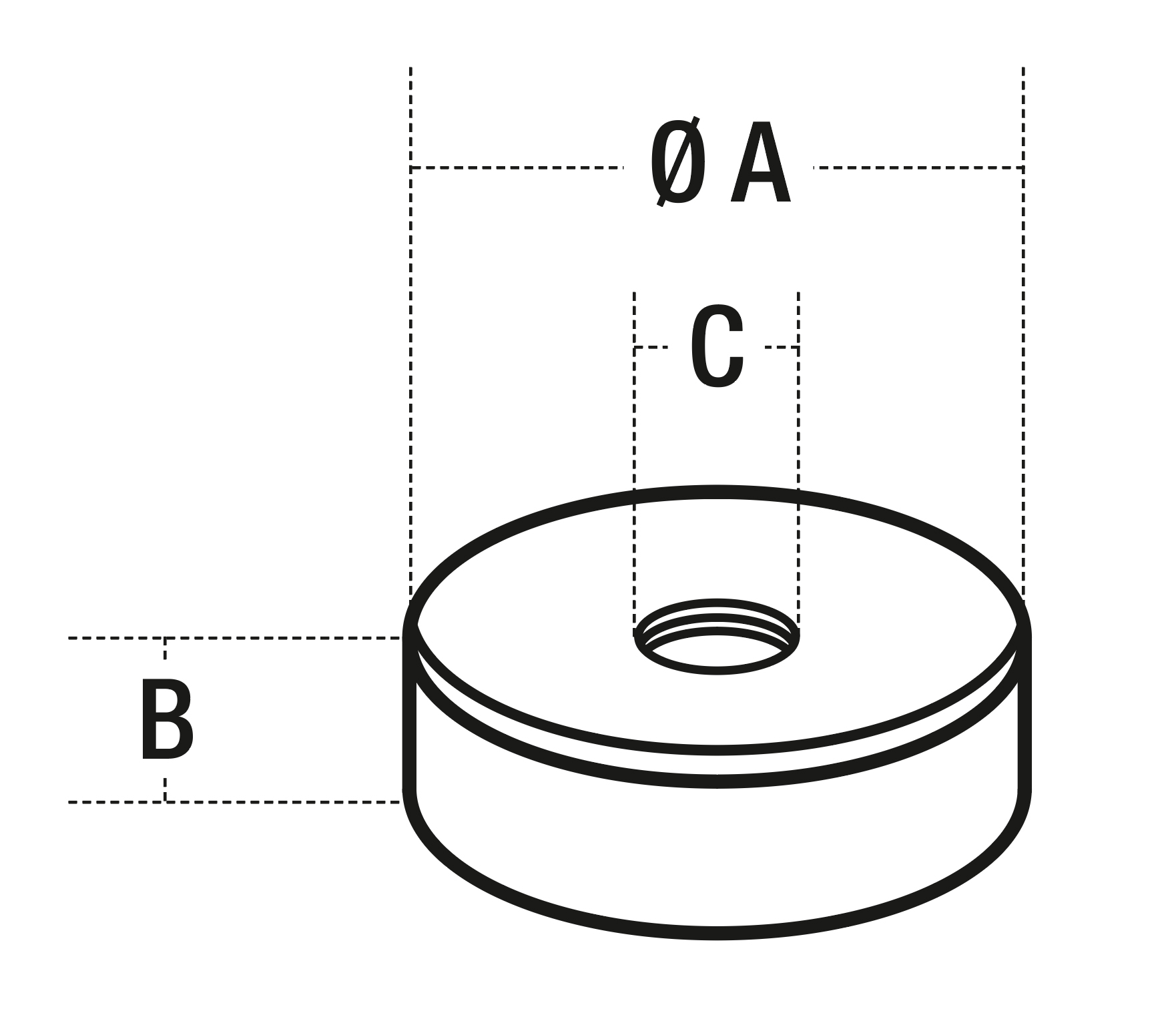 MAGNETIC APPS 277.47 Nickel-plated NdFeB composite magnet Ø 20x10 mm