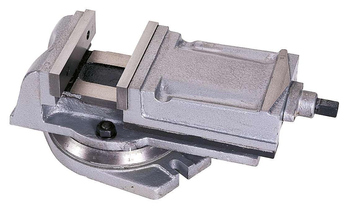 LTF MACHINE TOOLS 110300125 Vise for rotary machine, jaw width 125 mm