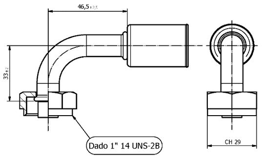 Raccordo ROTALOCK 90° PER Tubo 13/32
