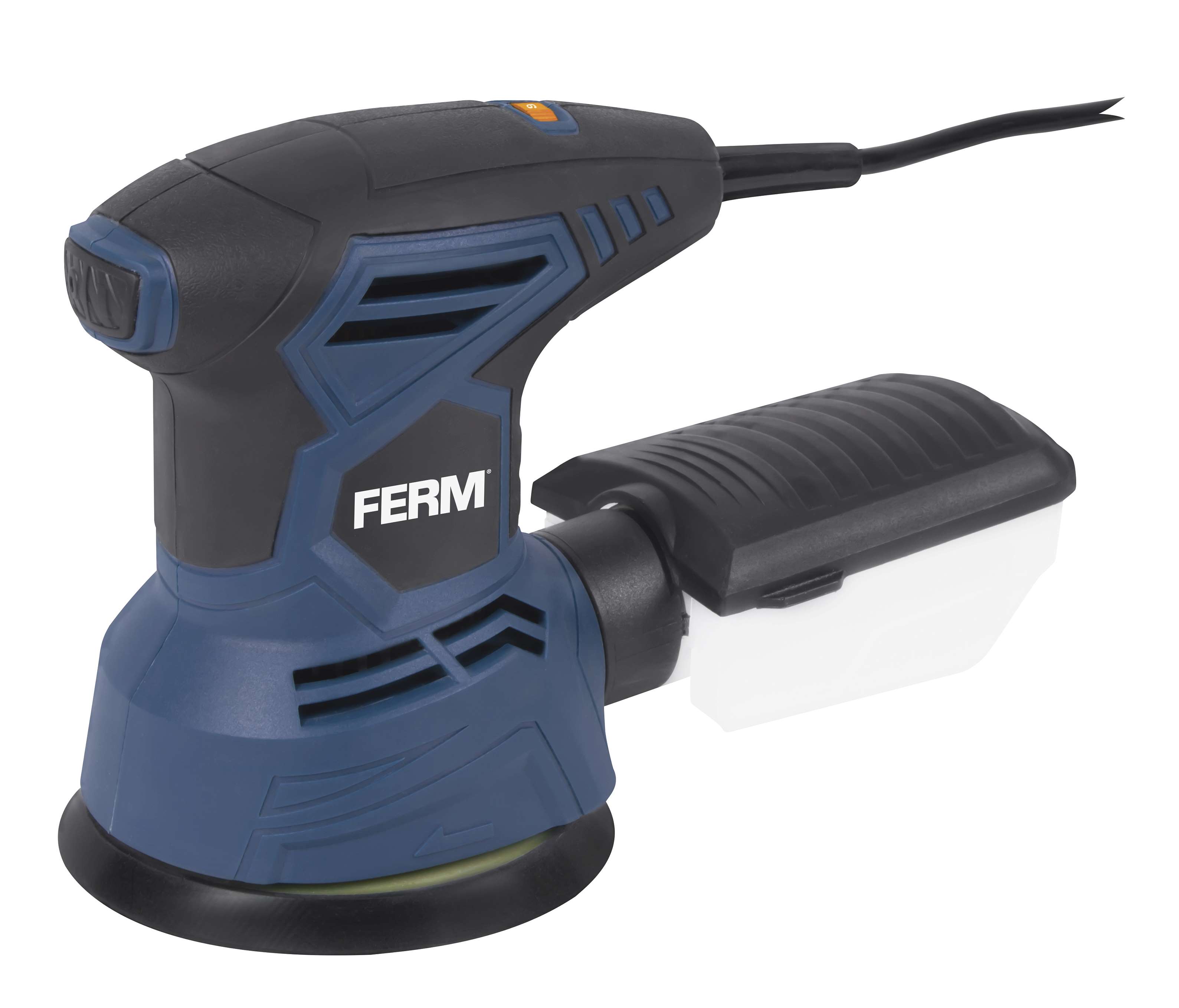 FERM ESM1015 Orbital Sander 300W, no-load speed 6000 - 13000 rpm, weight 1.58 kg