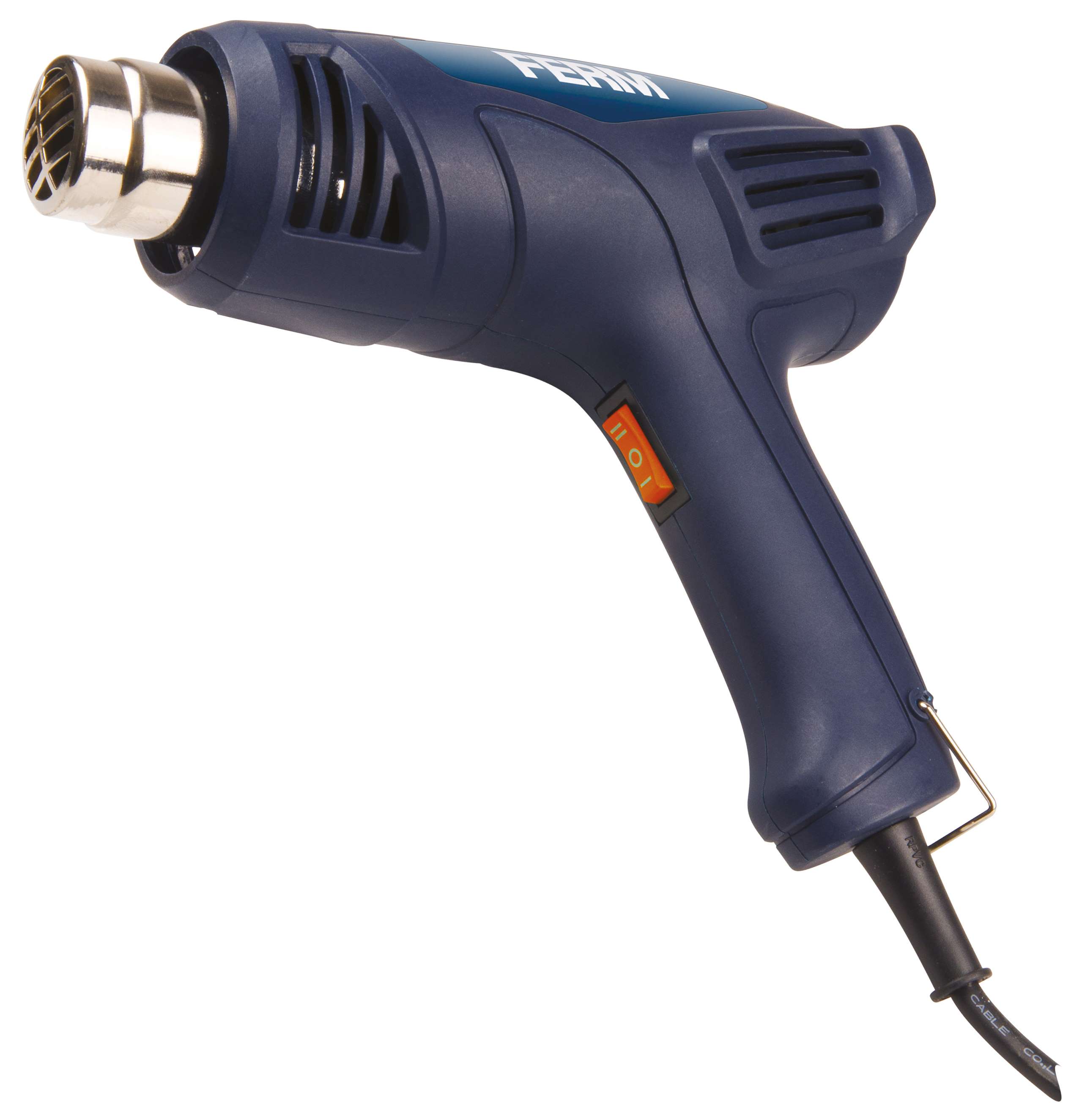 FERM HAM1015 2000W Hot Air Gun - air flow 300-500 l/min - air temperature 450-600°C - weight 1.6 kg