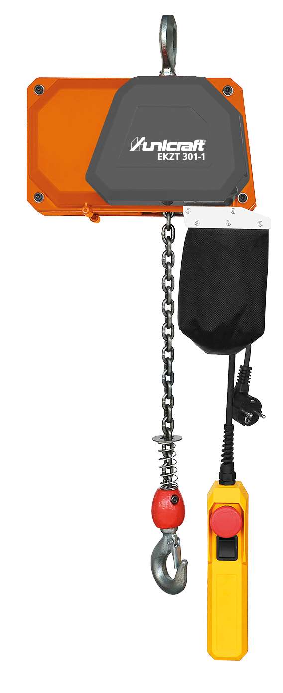 UNICRAFT 6194503 Electric chain hoist, 1 speed, 300 kg capacity