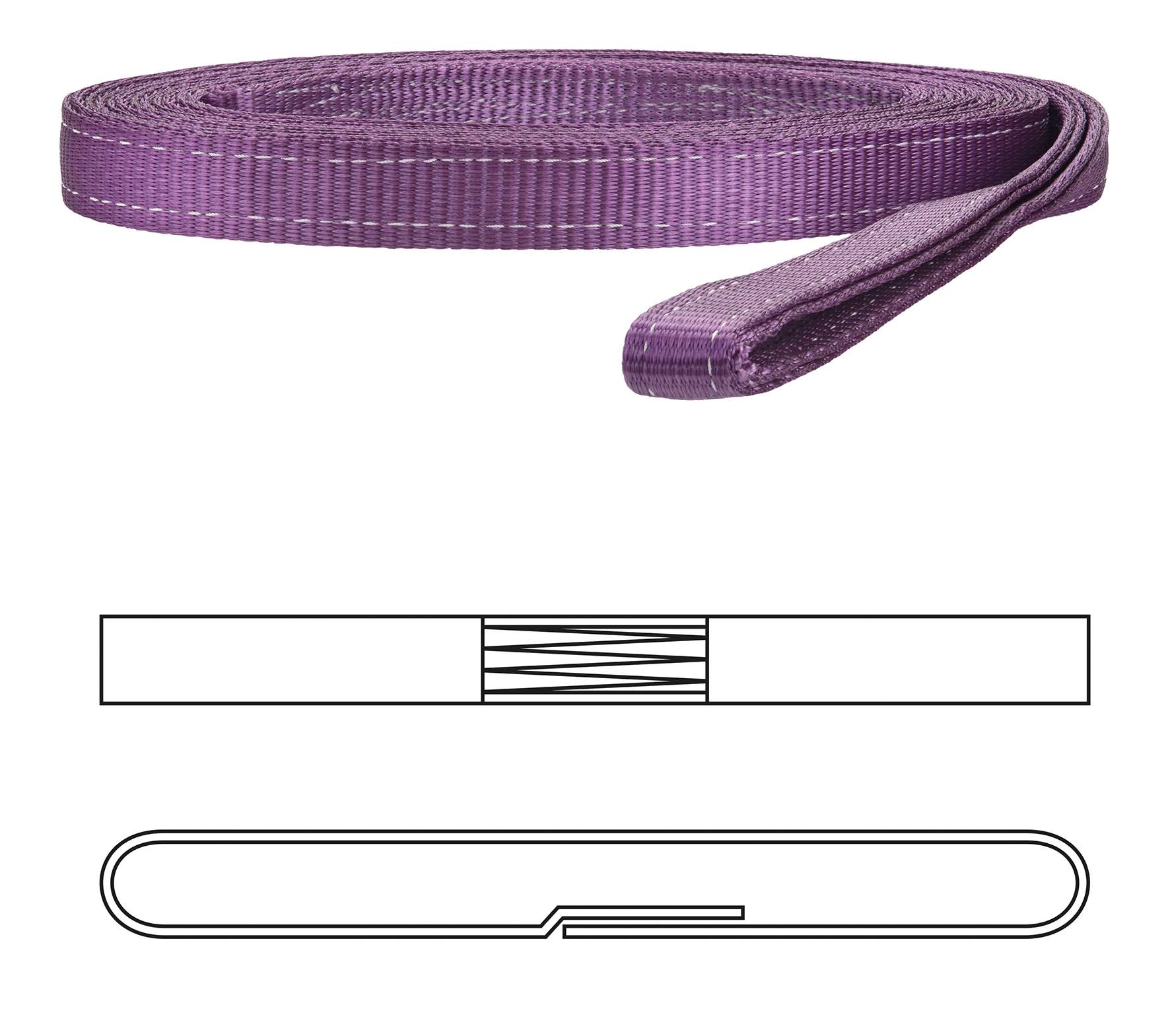 MURTRA EC1V1000030060 Flat ring straps width 300 mm length 6 m