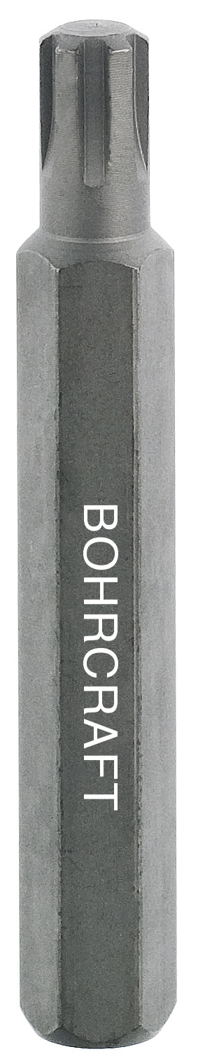 BOHRCRAFT 66241501275 Ribe screw inserts 12, 10 mm hexagonal drive, L=75 mm, pack of 5 pcs