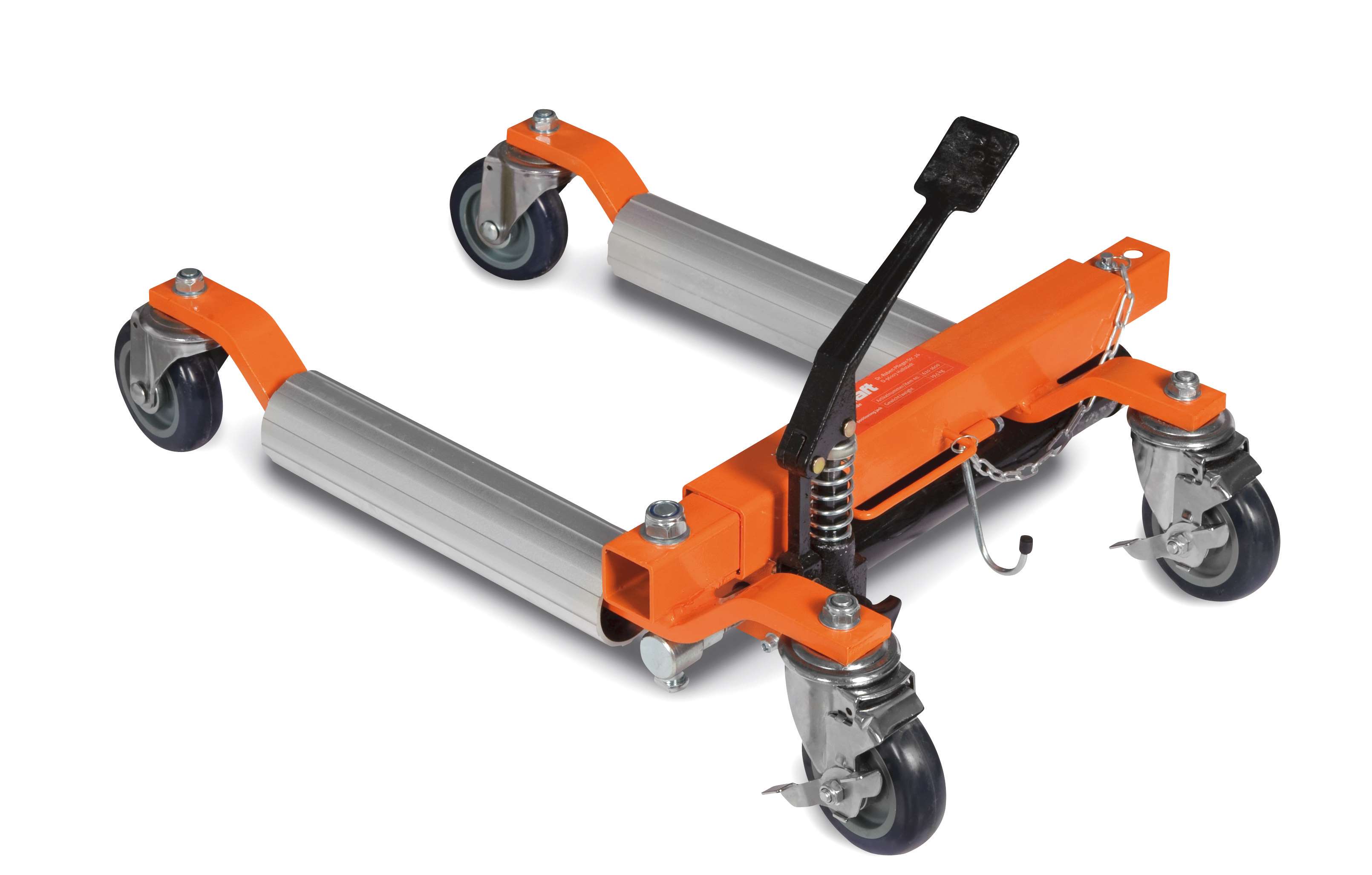 UNICRAFT 6201602 Hydraulic trolley for vehicle handling, capacity 680 kg