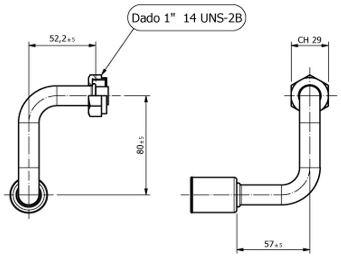 Raccordo SPECIALE FEMMINA ROTALOCK PER Tubo G10