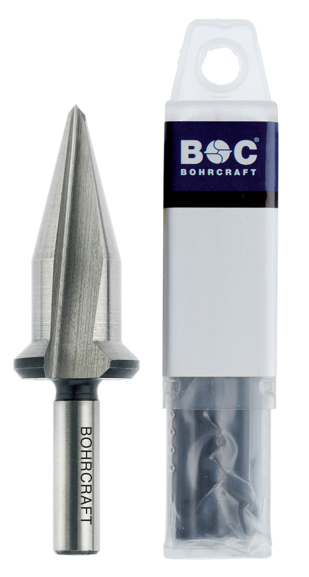 BOHRCRAFT 17400300022 HSS Countersink for sheet metal with depth stop, Grade 2A, holes 2.5-10.2 mm, pack of 1 pc