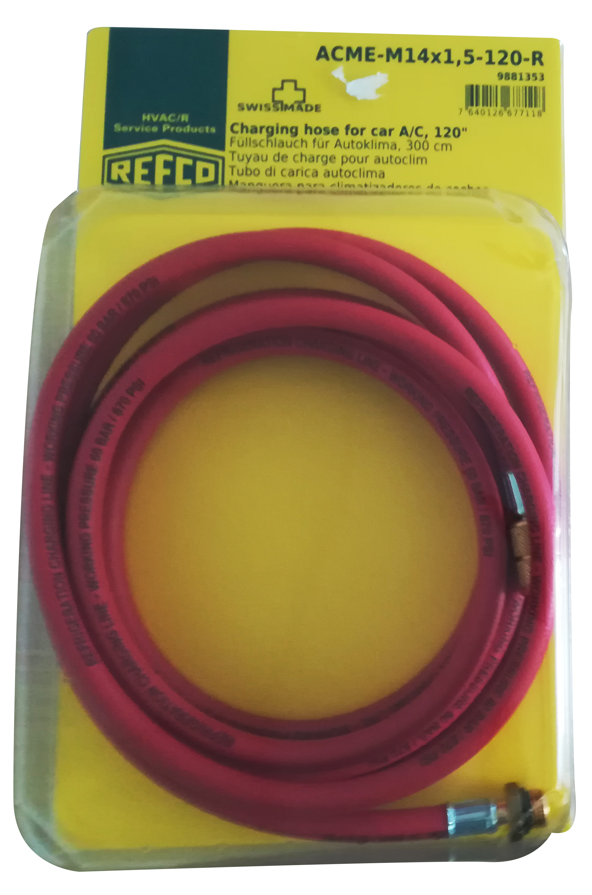 Tubazione FLEX 3 MT ROSSA ACME M*F