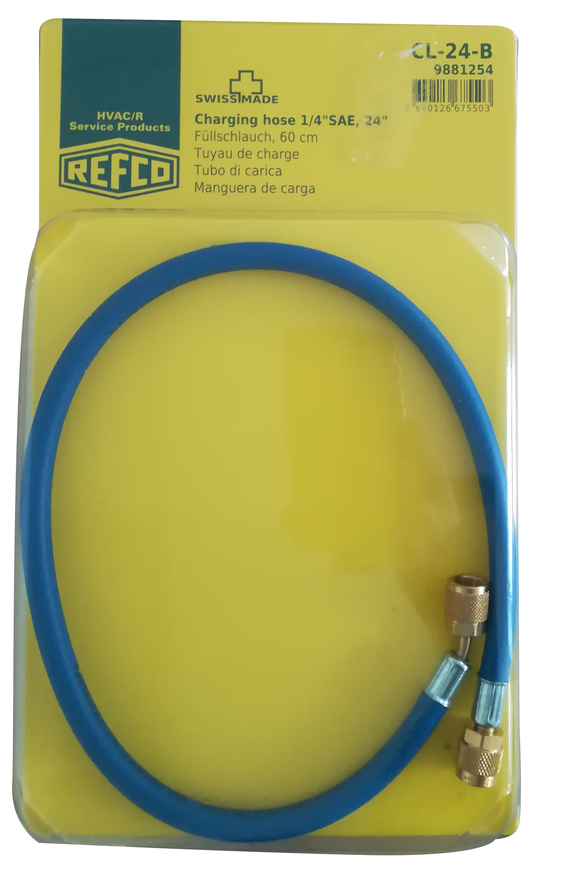 Tubazione FLEX 600MM SAE ATT.45 BLU