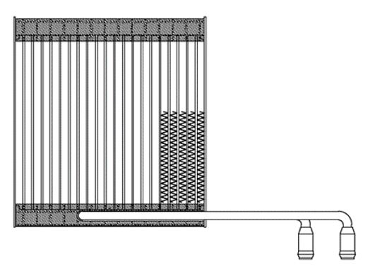 Heater - Exchange area (W x H x D): 206 x 211.2 x 26
