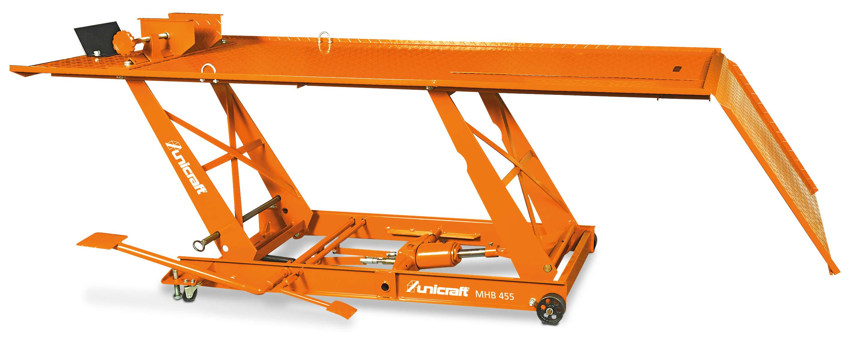 UNICRAFT 6201505 Compact motorcycle lifting platform, capacity 450 kg