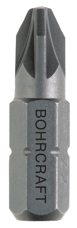 BOHRCRAFT 67131500370 Pozidriv screwdriver bits, 5/16" PZ3 drive, L=70 mm, pack of 5 pcs