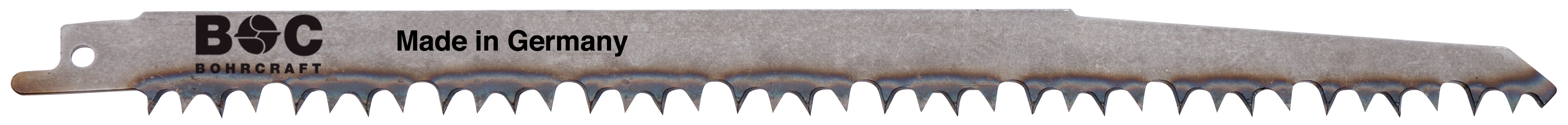 BOHRCRAFT 19701600004 Reciprocating saw blades in high carbon steel for wood, tooth pitch 4/5 mm, length 220 mm pack of 5 pcs