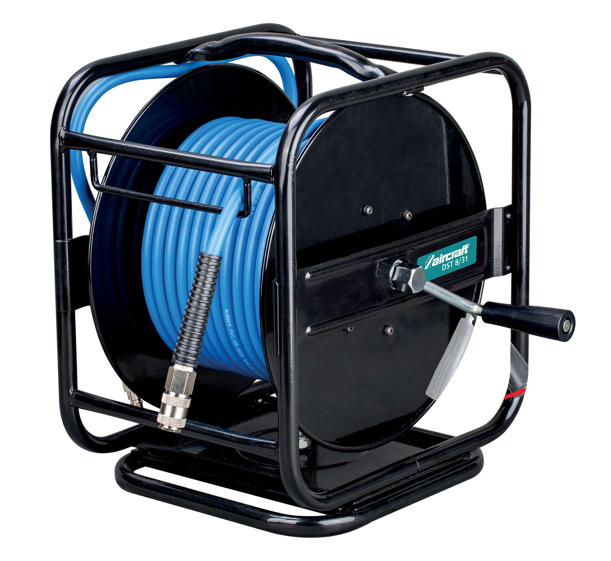 AIRCRAFT 2105831 Hose reel with 360° swivel bracket L=30 m ø 8-12 mm connection 1/4