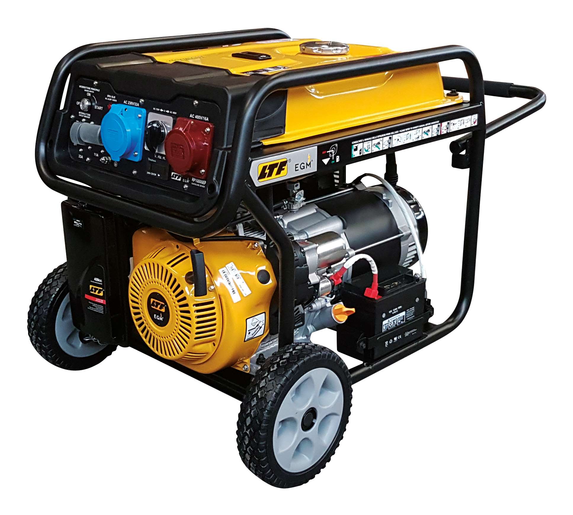 2 kW Single-phase Portable Gasoline Generator, EGM RP2500-SE Pull Start