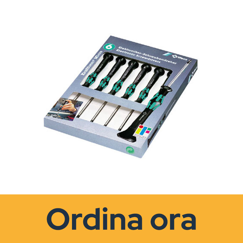 Set cacciaviti 6pz 'Kraftform' elettronica