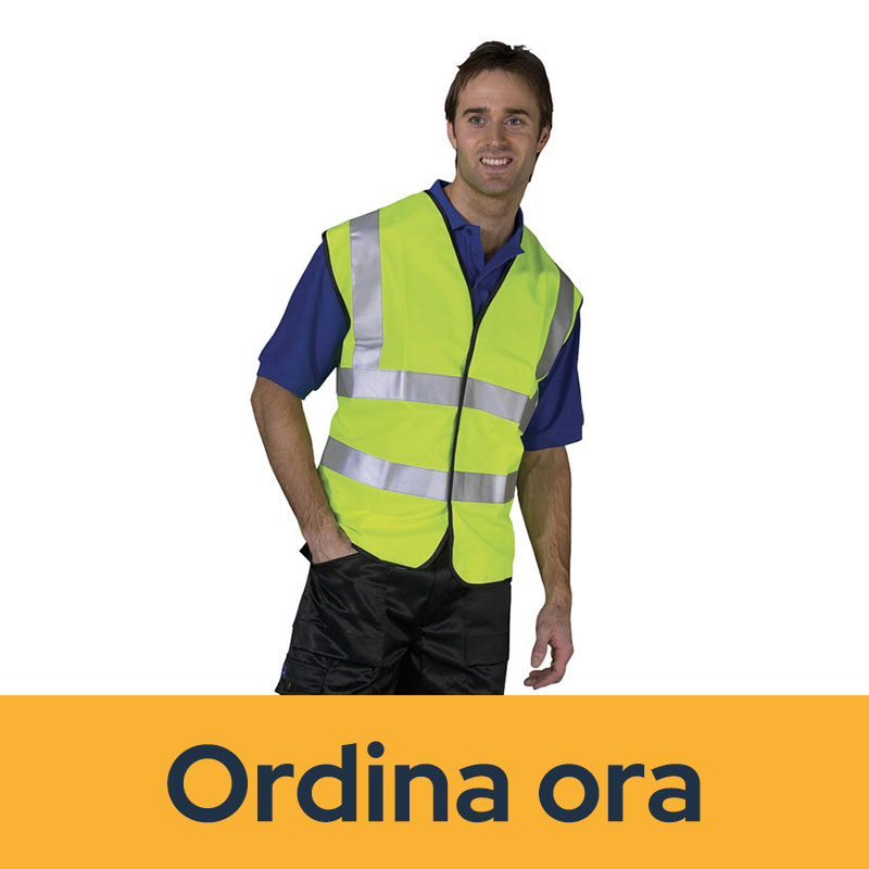 Gilet alta visibilità, giallo, taglia M